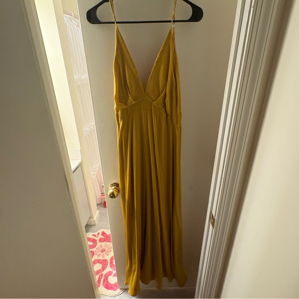 Chic Mustard Maxi Dress